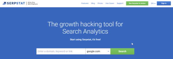 serpstat keyword scraper tool
