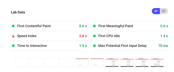 speed parameters pagespeed insights desktop with wp rocket