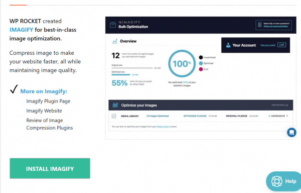 wp rocket image optimization